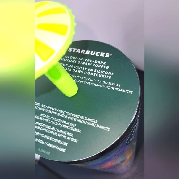 NWT Starbucks Halloween 2024 Glow In The Dark UFO Straw Cup 24 Oz - Picture 3 of 4